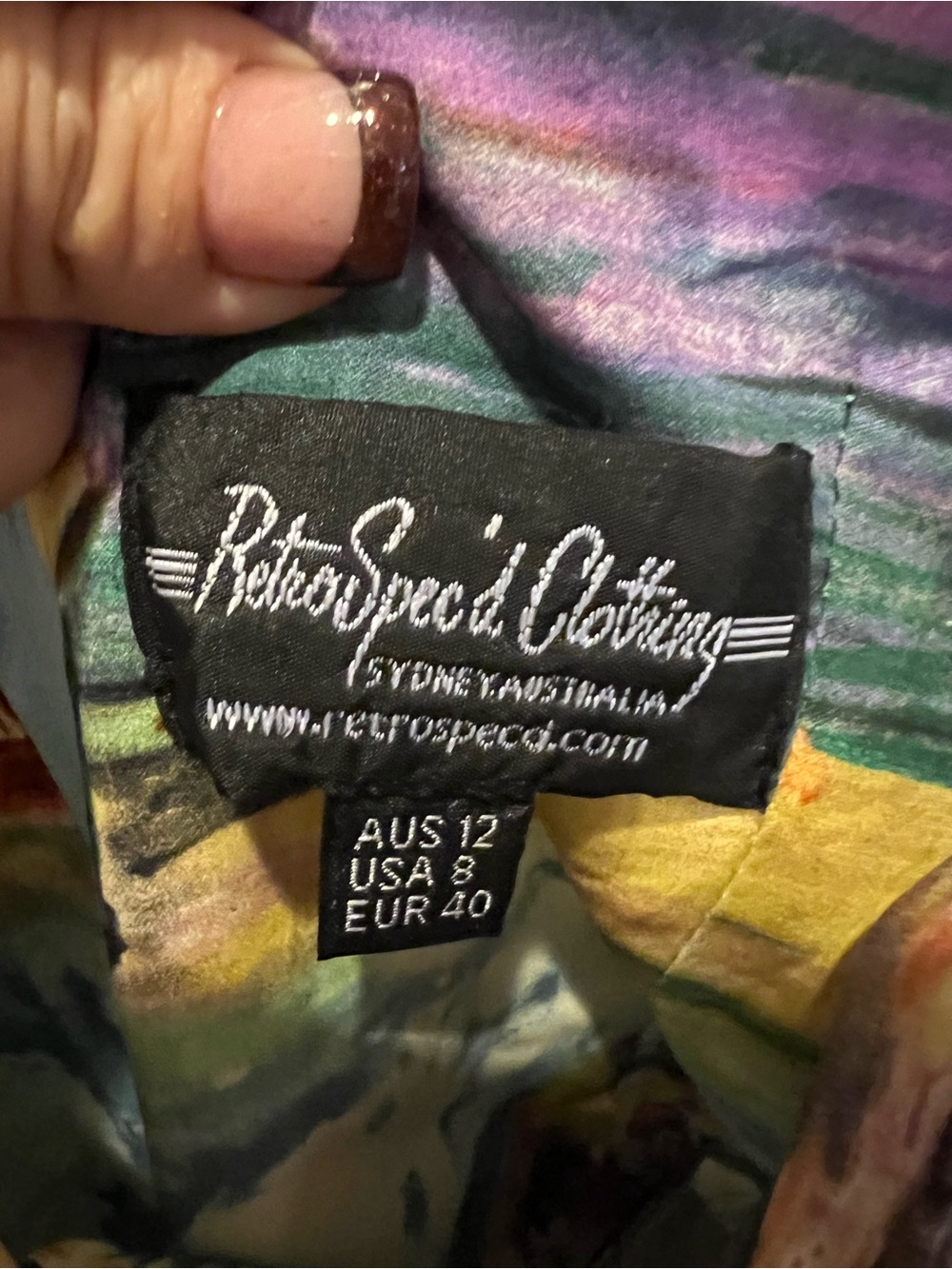 RetroSpec’d Clothing Women's Multicolor Monaco Dress - Size US 8